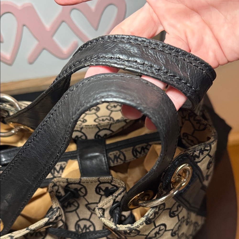 VINTAGE Y2K Michael Kors Ludlow Large Jacquard Signature Bag - Picture 6 of 14